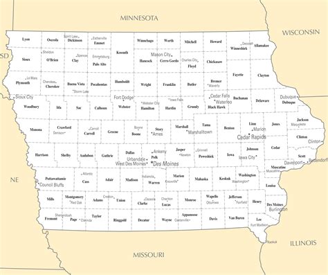List of cities in Iowa .